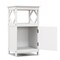 Bathroom Floor Cabinet Side Storage Organizer with Open Shelf and Single Door